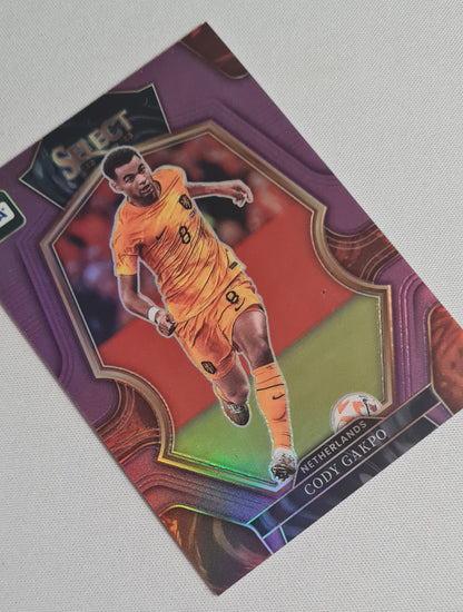 Cody Gakpo - 2022/23 Panini Select FIFA Soccer Prizm Purple Mezzanine #156 /75