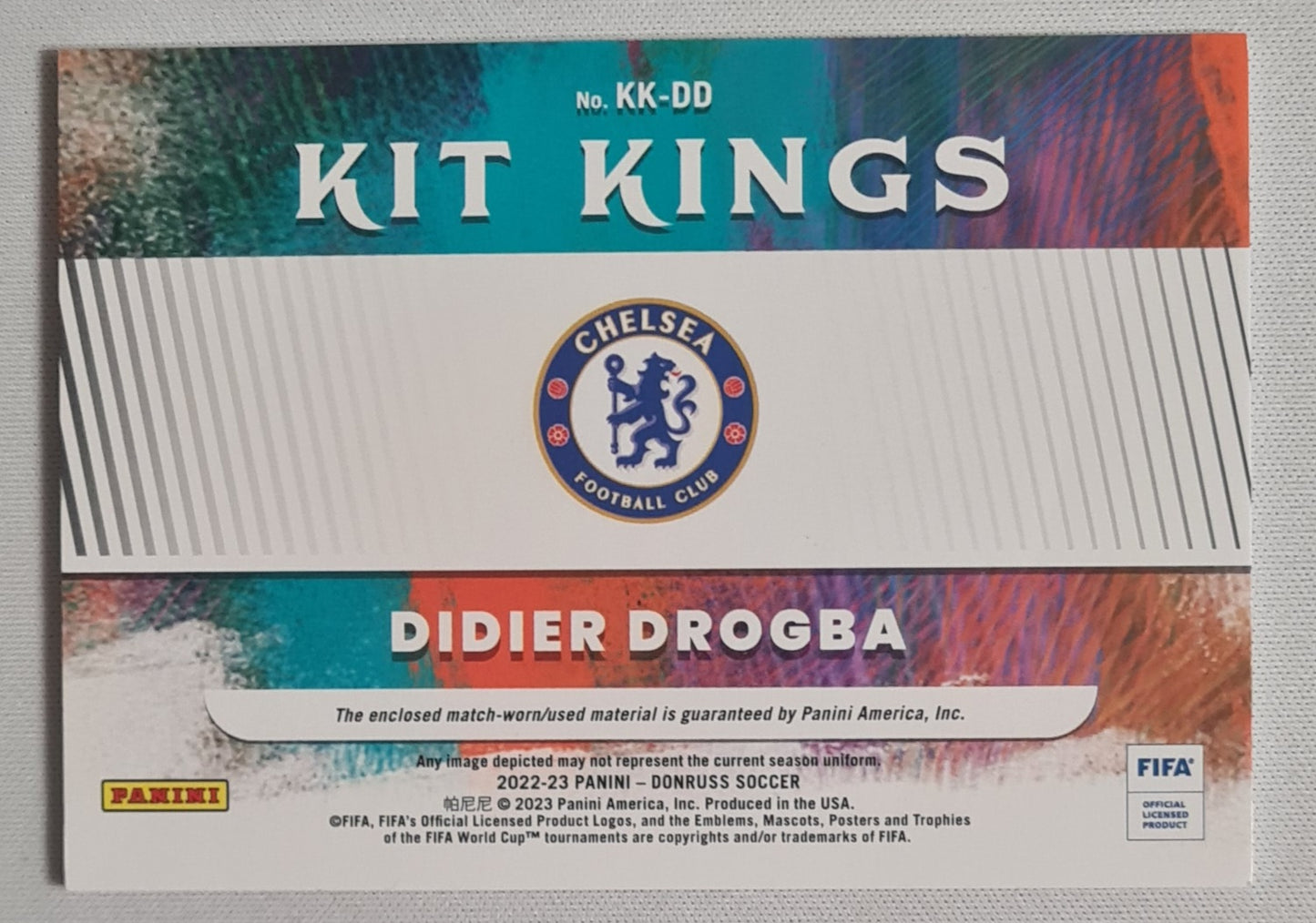 Didier Drogba - 2022/23 Panini Donruss Soccer #KK-DD "Kit Kings" /Patch