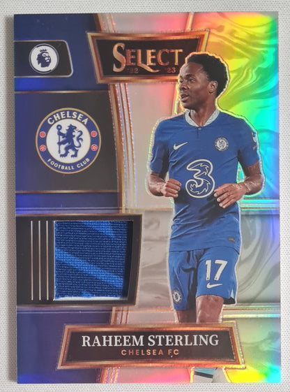 Raheem Sterling - 2022/23 Panini Select Premier League Soccer #SW-RST two color Patch