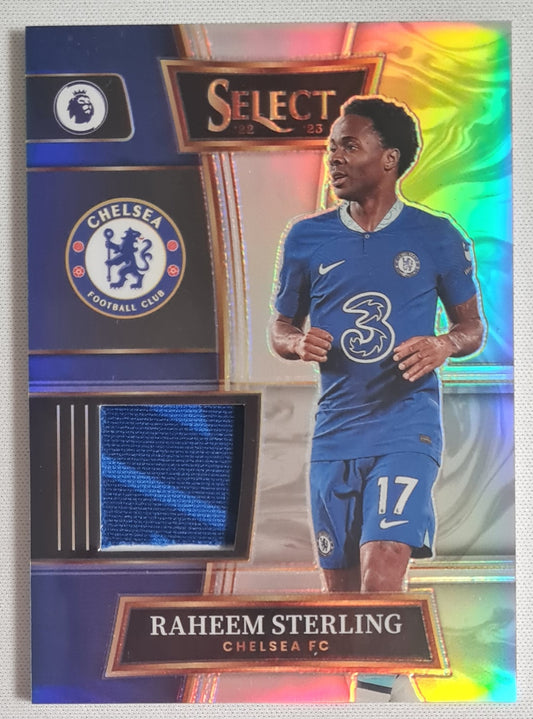 Raheem Sterling - 2022/23 Panini Select Premier League Soccer #SW-RST two color Patch
