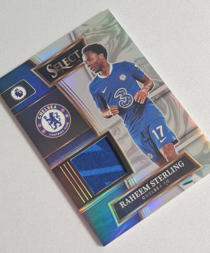 Raheem Sterling - 2022/23 Panini Select Premier League Soccer #SW-RST two color Patch