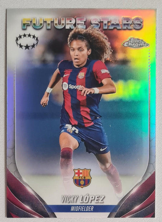 Vicky Lopez - 2024 Topps Chrome "Future Stars" #83 FC Barcelona (WCL)