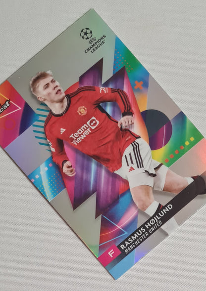 Rasmus Hojlund -2024 Topps Finest #101 Manchester United (CL) Refractor