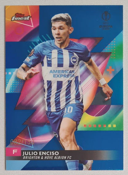 Julio Enciso - 2024 Topps Finest #86 Brighton & Hove Albion FC /150
