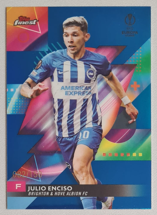 Julio Enciso - 2024 Topps Finest #86 Brighton & Hove Albion FC /150