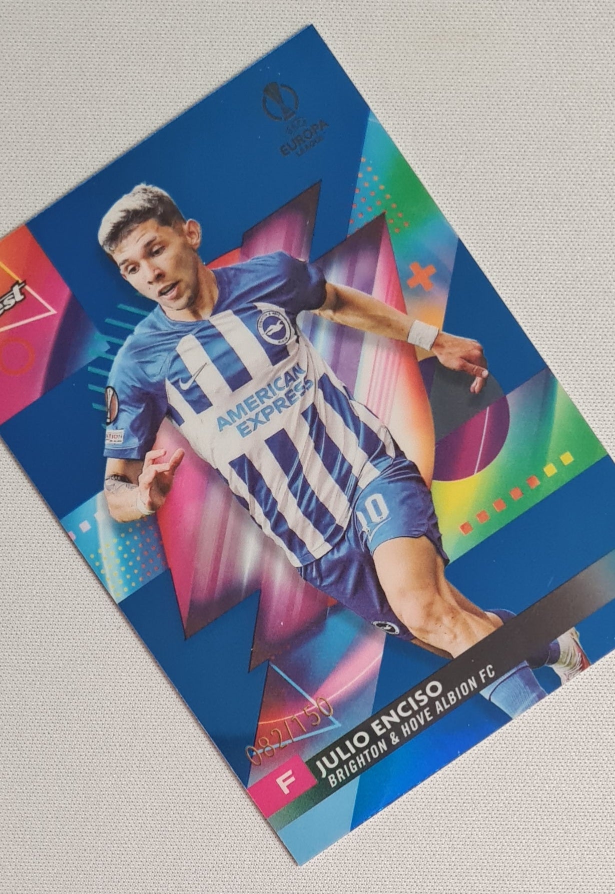 Julio Enciso - 2024 Topps Finest #86 Brighton & Hove Albion FC /150
