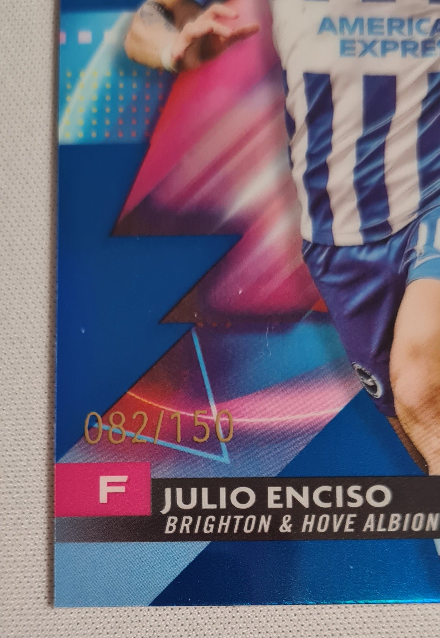 Julio Enciso - 2024 Topps Finest #86 Brighton & Hove Albion FC /150