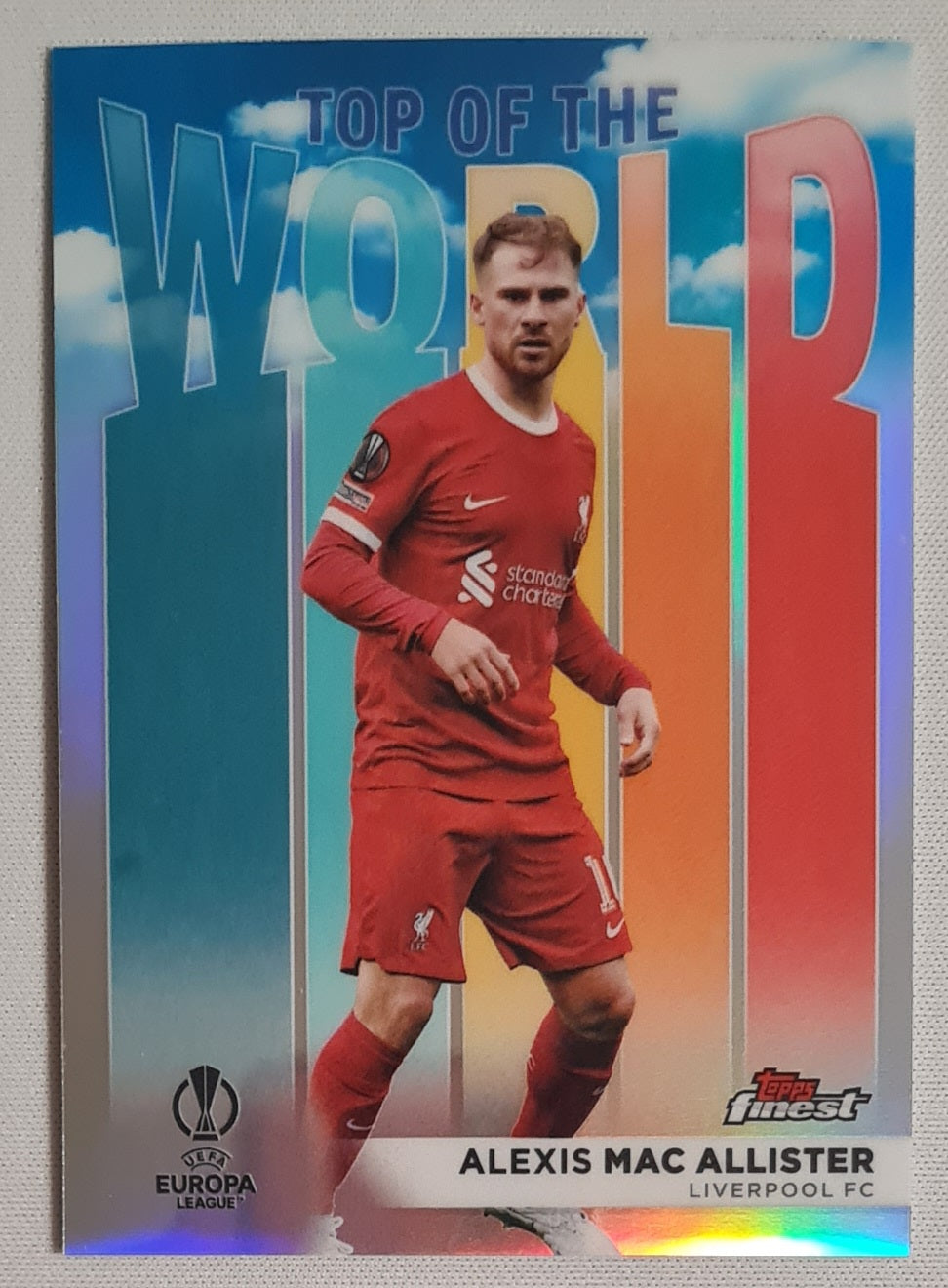 Alexis Mac Allister - 2024 Topps Finest Top of the World #TW-1 Liverpool