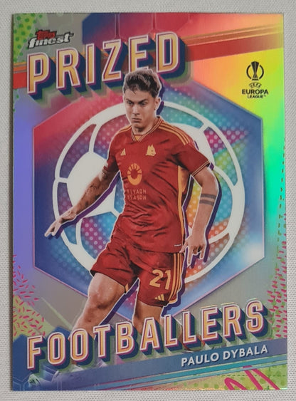 Paulo Dybala - 2024 Topps Finest UEFA Prized Footballers #PF-4 AS Roma (CL)