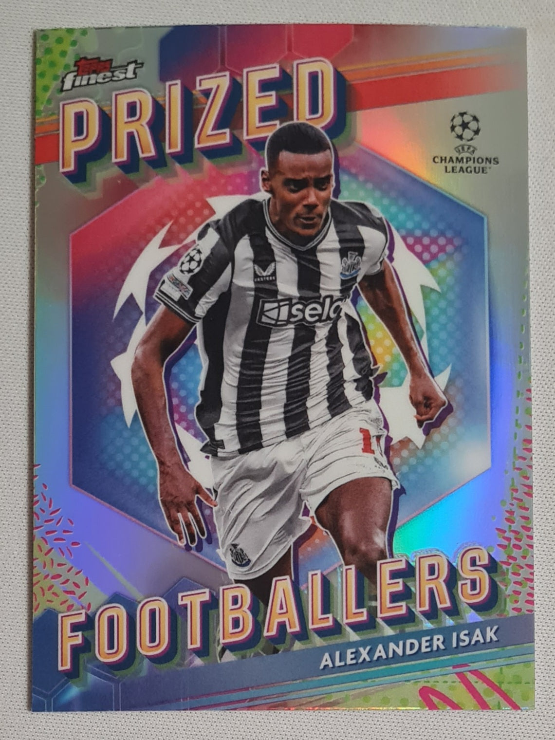Alexander Isak - 2024 Topps Finest UEFA Prized Footballers #PF-14 NewCastle United (CL)