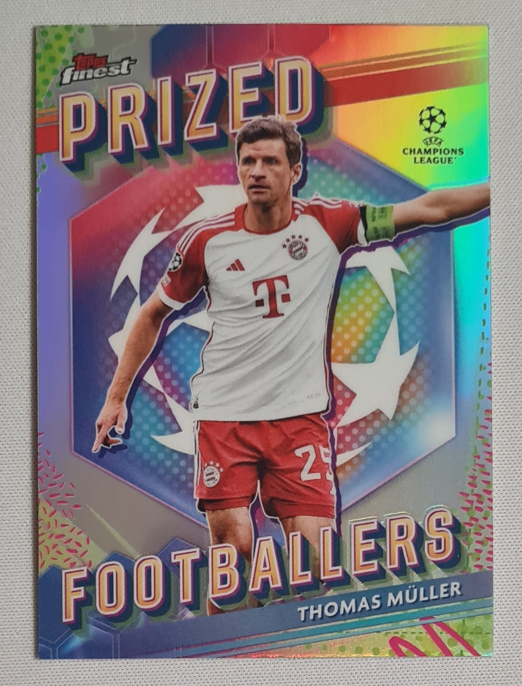 Thomas Muller - 2024 Topps Finest UEFA Prized Footballers #PF-9 FC Bayern Munchen (CL)
