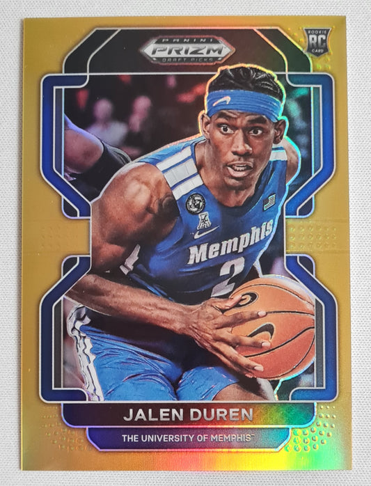 Jalen Duren - 2022 Panini Prizm Draft Picks #58 (RC) Memphis /10 Gold