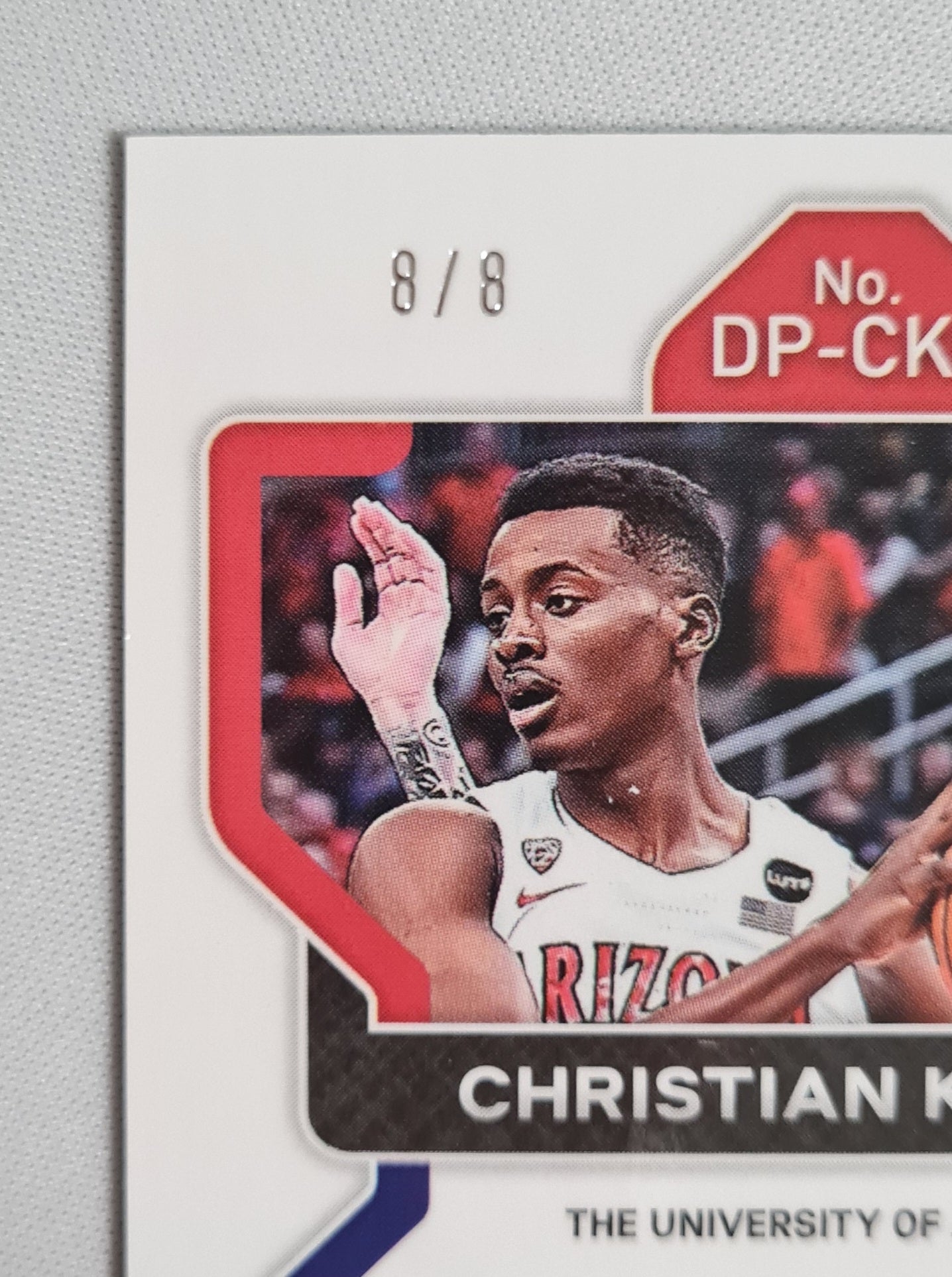 Christian Koloko - 2022 Panini Prizm Draft Picks #DP-CKO Prism Choice Green /8 Autograph