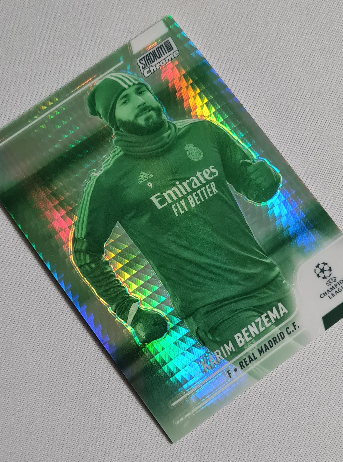 Karim Benzema - 2022 Topps Chrome Stadium Club #68 Night Vision Real Madrid /175