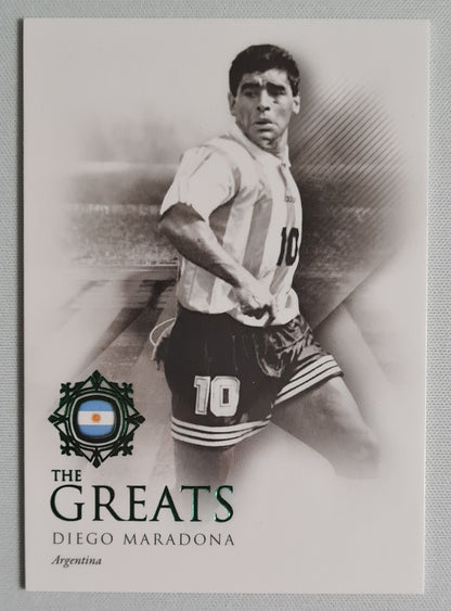 Diego Maradona - 2022 Futera "The Greatest" #111 Green color - Team Argentina /27