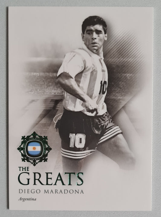 Diego Maradona - 2022 Futera "The Greatest" #111 Green color - Team Argentina /27