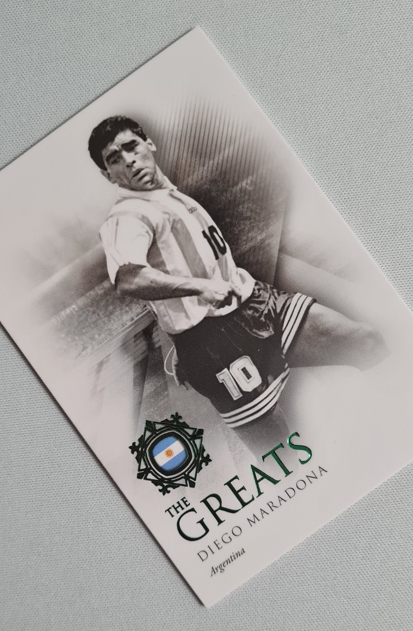 Diego Maradona - 2022 Futera "The Greatest" #111 Green color - Team Argentina /27