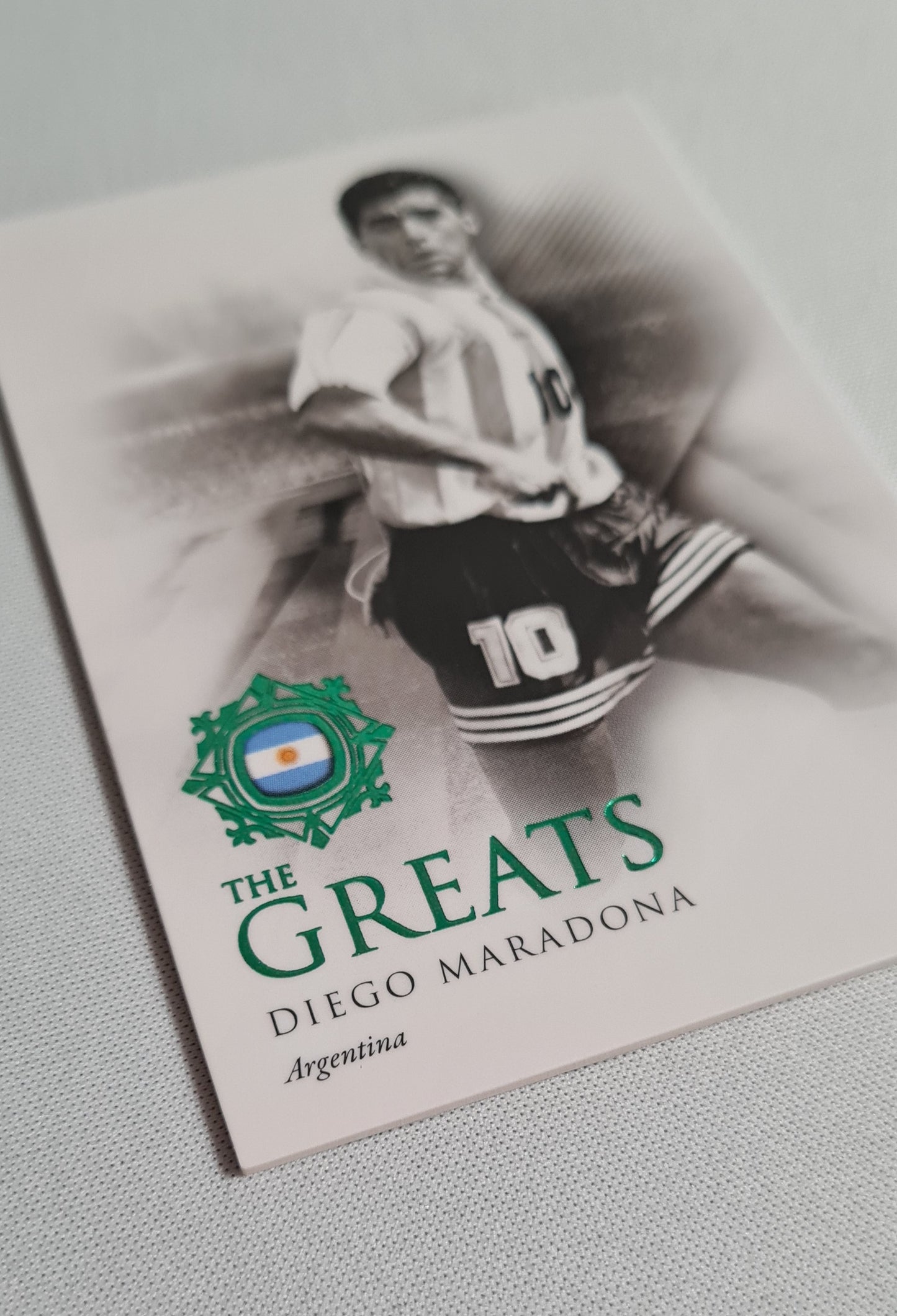 Diego Maradona - 2022 Futera "The Greatest" #111 Green color - Team Argentina /27