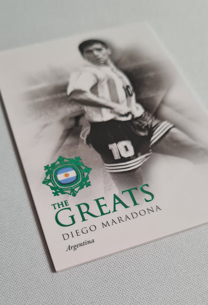 Diego Maradona - 2022 Futera "The Greatest" #111 Green color - Team Argentina /27