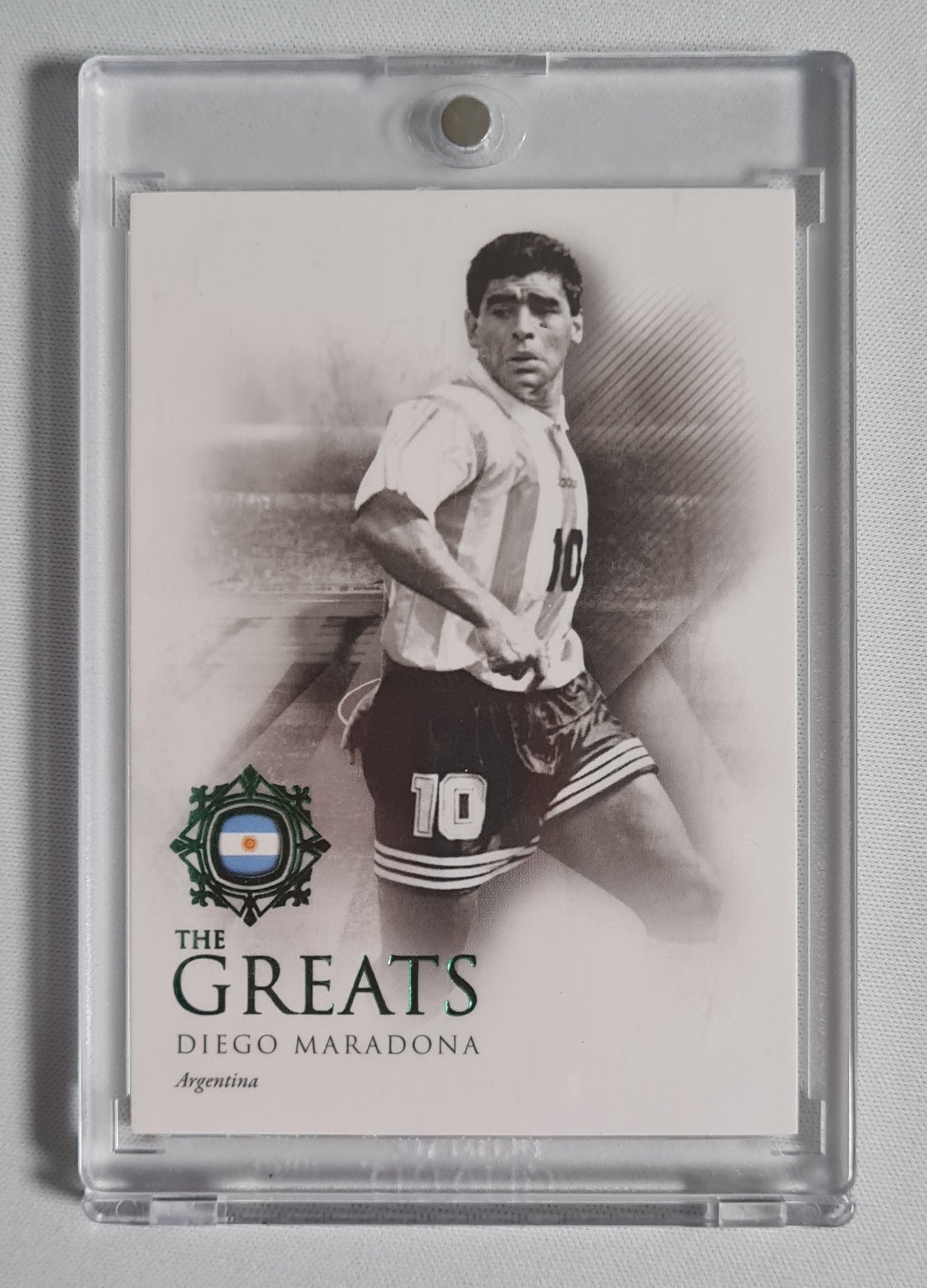 Diego Maradona - 2022 Futera "The Greatest" #111 Green color - Team Argentina /27