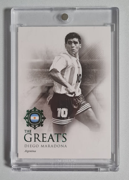 Diego Maradona - 2022 Futera "The Greatest" #111 Green color - Team Argentina /27