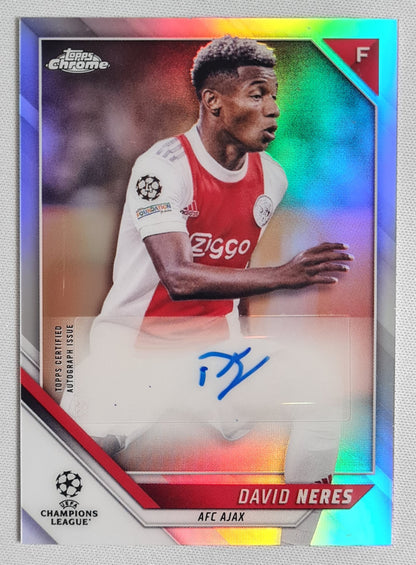 David Neres - 2022 Topps Chrome #CA-DN (CL) AFC Ajax Amsterdam Refractor /Autograph