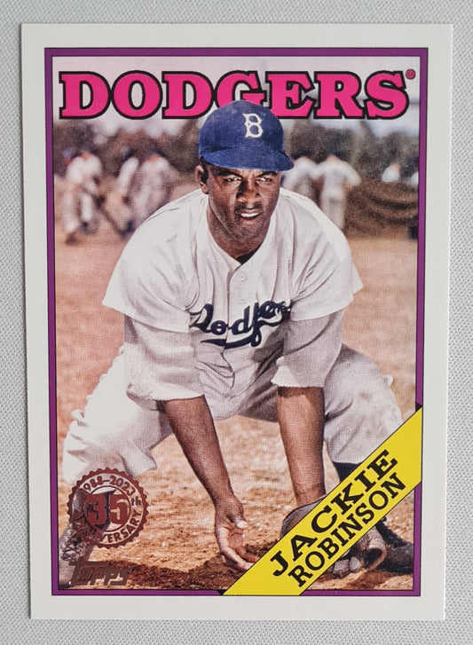 Jackie Robinson - 2023 Topps Series 1 1988 Topps 35th Anniversary #T88-44 Brooklyn Dodgers