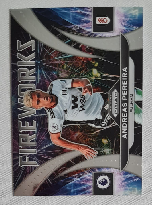 Andreas Pereira - 2022/23 Panini Prizm Premier League Fireworks #5 Fulham