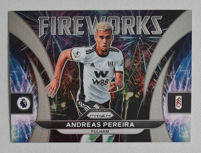 Andreas Pereira - 2022/23 Panini Prizm Premier League Fireworks #5 Fulham