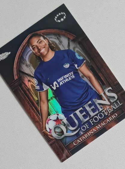 Catarina Macario - 2023/24 Topps Chrome UEFA Women's CL QUEENS OF FOOTBALL #QF-7 Chelsea FC