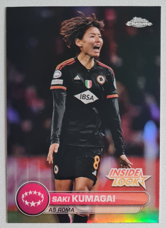 Saki Kumagai - 2023/24 Topps Chrome UEFA Women’s CL Inside Look IL-9 AS Roma