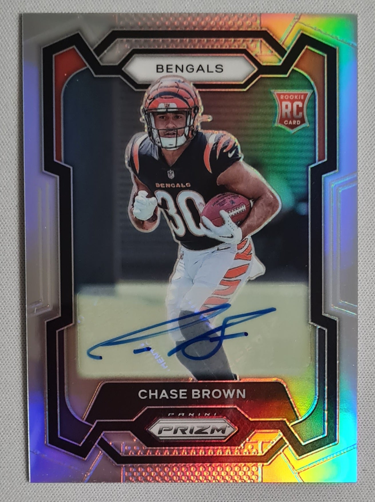 Chase Brown - 2023 Panini Prizm Football #318 (RC) Cincinnati Bengals /Autograph