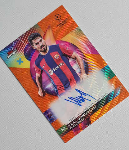 Ilkay Gundogan - 2024 Topps Finest Orange (CL) FC Barcelona /25 + Autograph