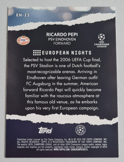 Ricardo Pepi - 2024 Topps European Nights - PSV Eindhoven (CL) #EN-23