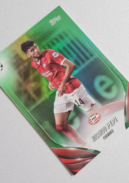Ricardo Pepi - 2024 Topps #82 PSV Eindhoven (CL) Green Refractor /199