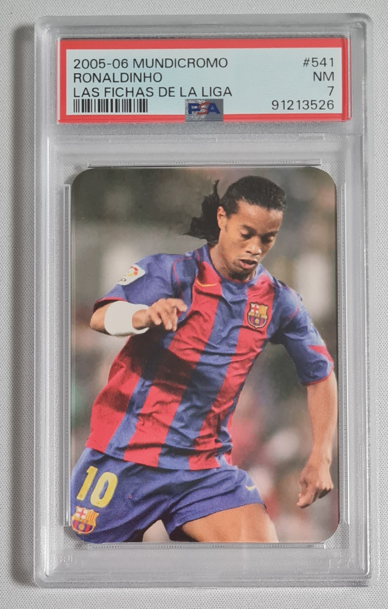 Ronaldinho - 2005/06 Mundicromo #541 Las Fichas de la Liga PSA 7 NM