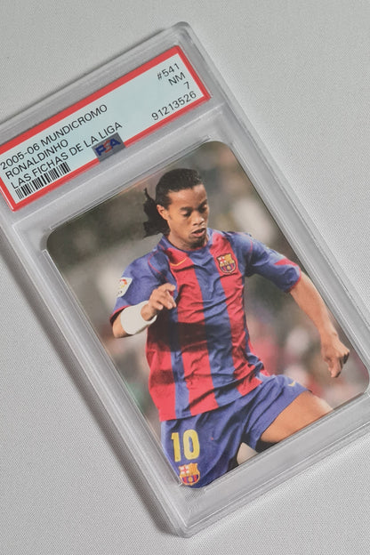 Ronaldinho - 2005/06 Mundicromo #541 Las Fichas de la Liga PSA 7 NM
