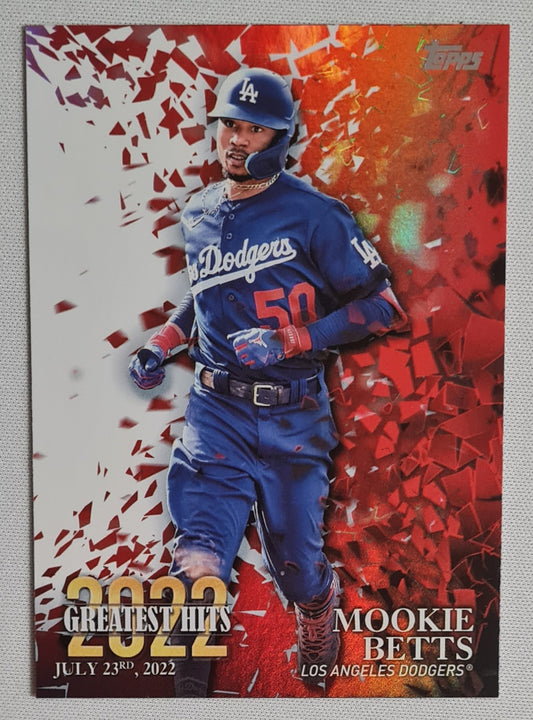 Mookie Betts - 2023 Topps Greatest Hits 2022 (July 23) MLB Los Angeles Dodgers #22GH-4