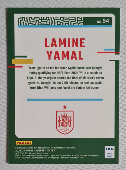 Lamine Yamal - 2023/24 Panini Donruss Soccer #54 (RC) -Silver color
