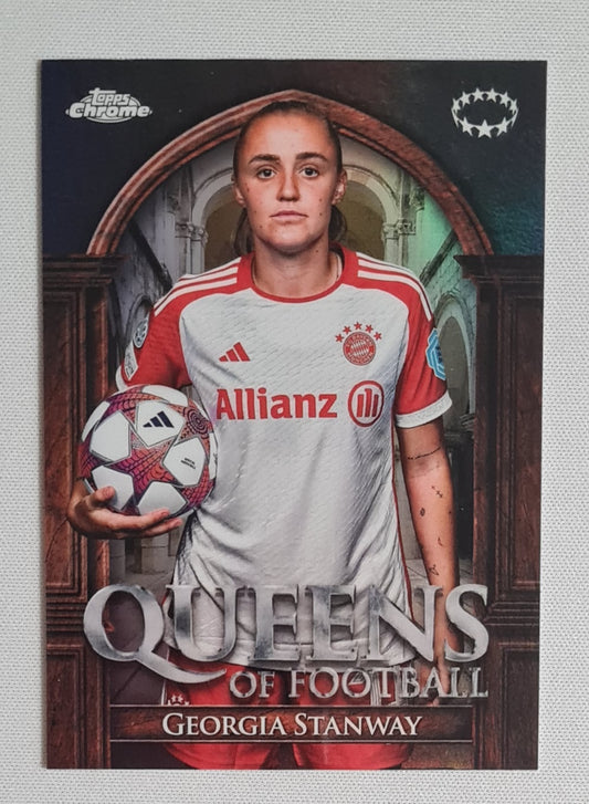 Georgia Stanway - 2024 Topps Chrome Queen of Football #QF-5 (CL)