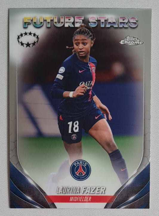 Laurina Fazer - 2024 Topps Chrome #55 (CL) Future Stars PSG