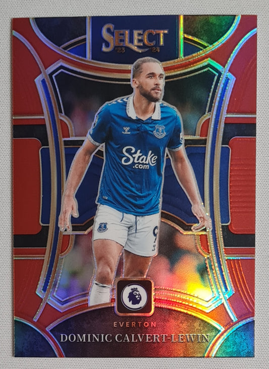 Dominic Calvert-Lewin - 2023/24 Panini Select Premier League Soccer #142 Orange Prizm Mezzanine