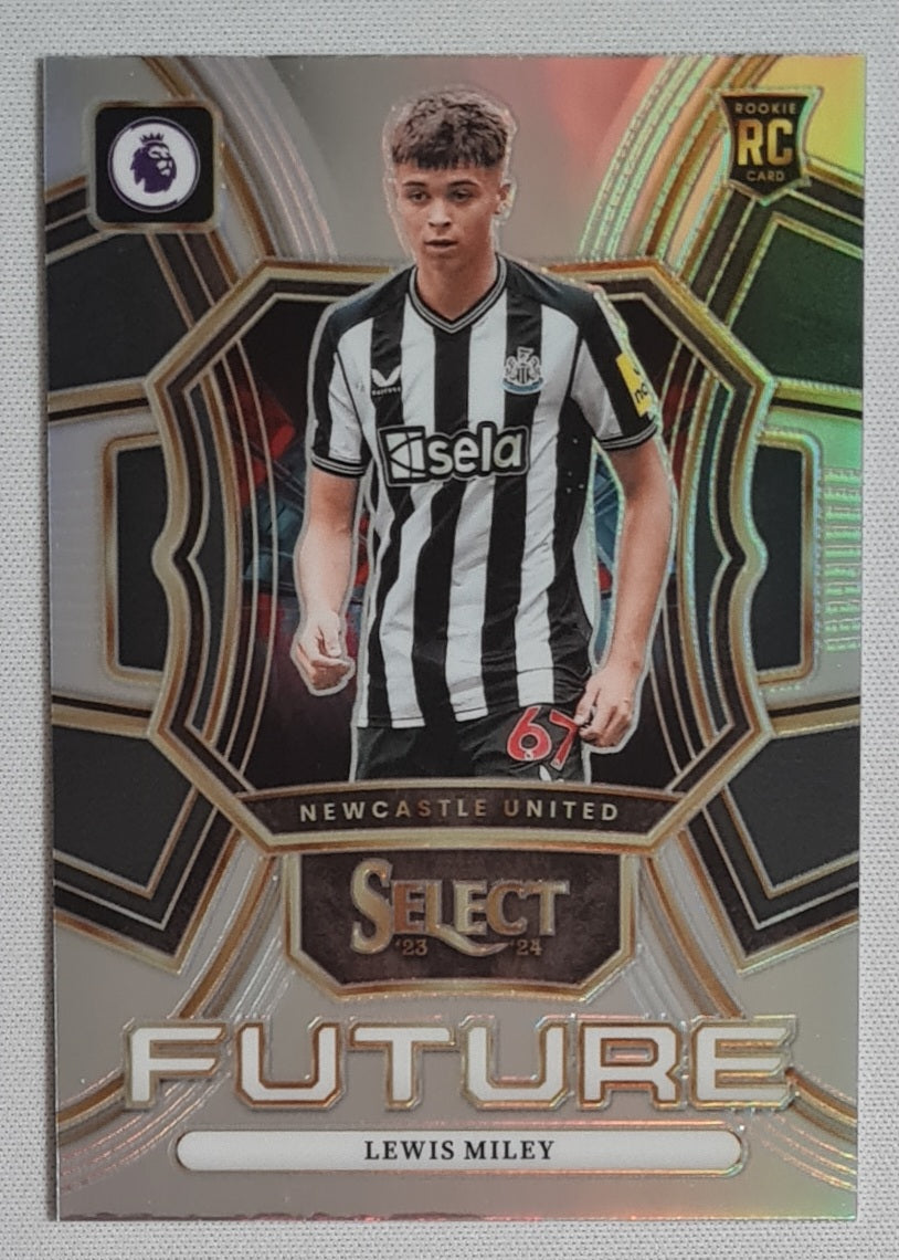 Lewis Miley - 2023/24 Panini Select Premier League Soccer #17 (RC) Future Prizm Refractor