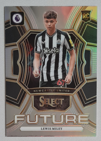 Lewis Miley - 2023/24 Panini Select Premier League Soccer #17 (RC) Future Prizm Refractor