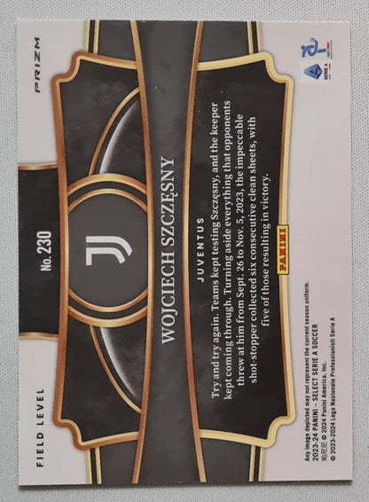 Wojciech Szczesny - 2023/24 Panini Select Serie A Soccer #230 Field Level Holo