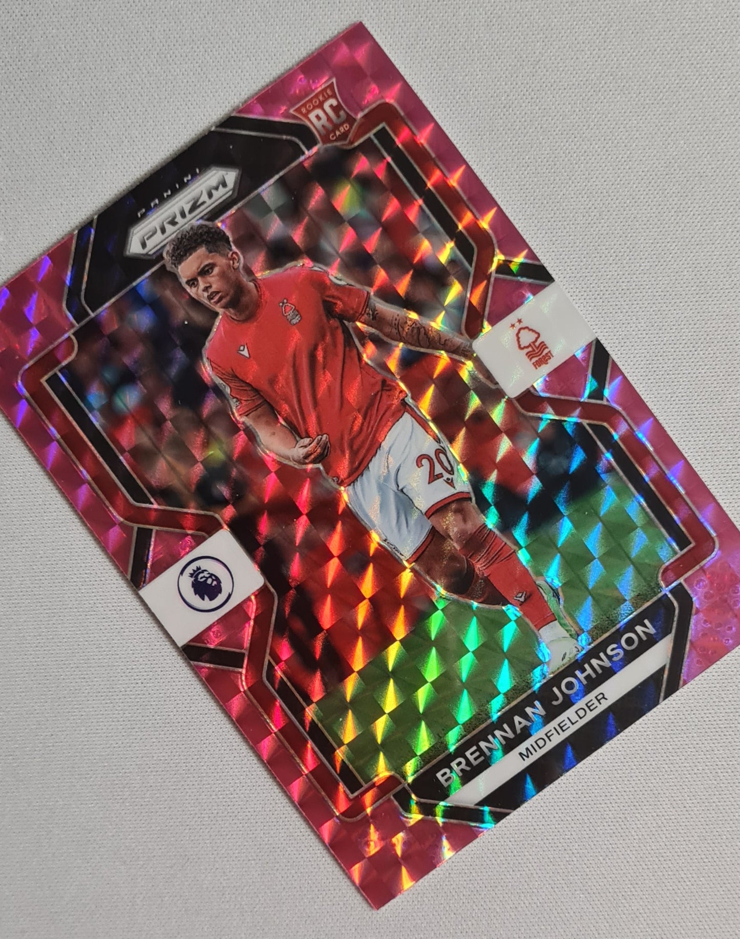 Brennan Johnson - 2022/23 Panini Prizm Premier League Soccer #147 Pink Prizm Refractor