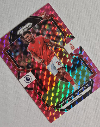 Brennan Johnson - 2022/23 Panini Prizm Premier League Soccer #147 Pink Prizm Refractor