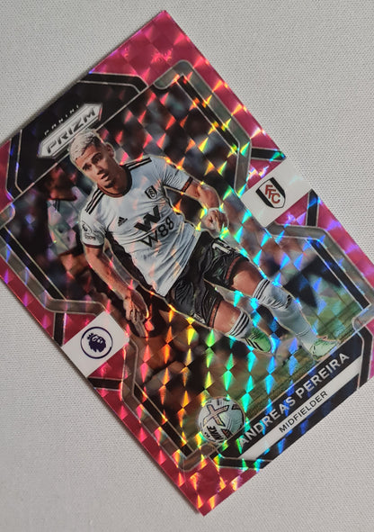 Andreas Pereira - 2022/23 Panini Prizm Premier League Soccer #66 Pink Prizm Refractor