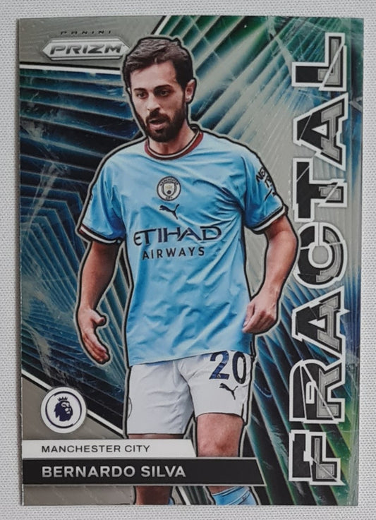 Bernardo Silva - 2022/23 Panini Prizm Premier League Soccer - Fractal #21