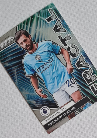 Bernardo Silva - 2022/23 Panini Prizm Premier League Soccer - Fractal #21